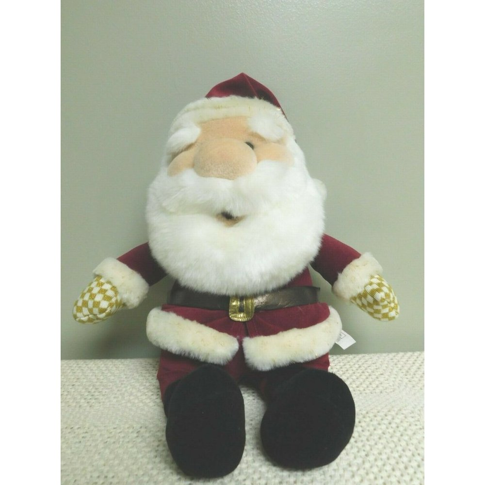 Geoffrey Animal Alley Santa Claus Christmas‎ Plush Stuffed